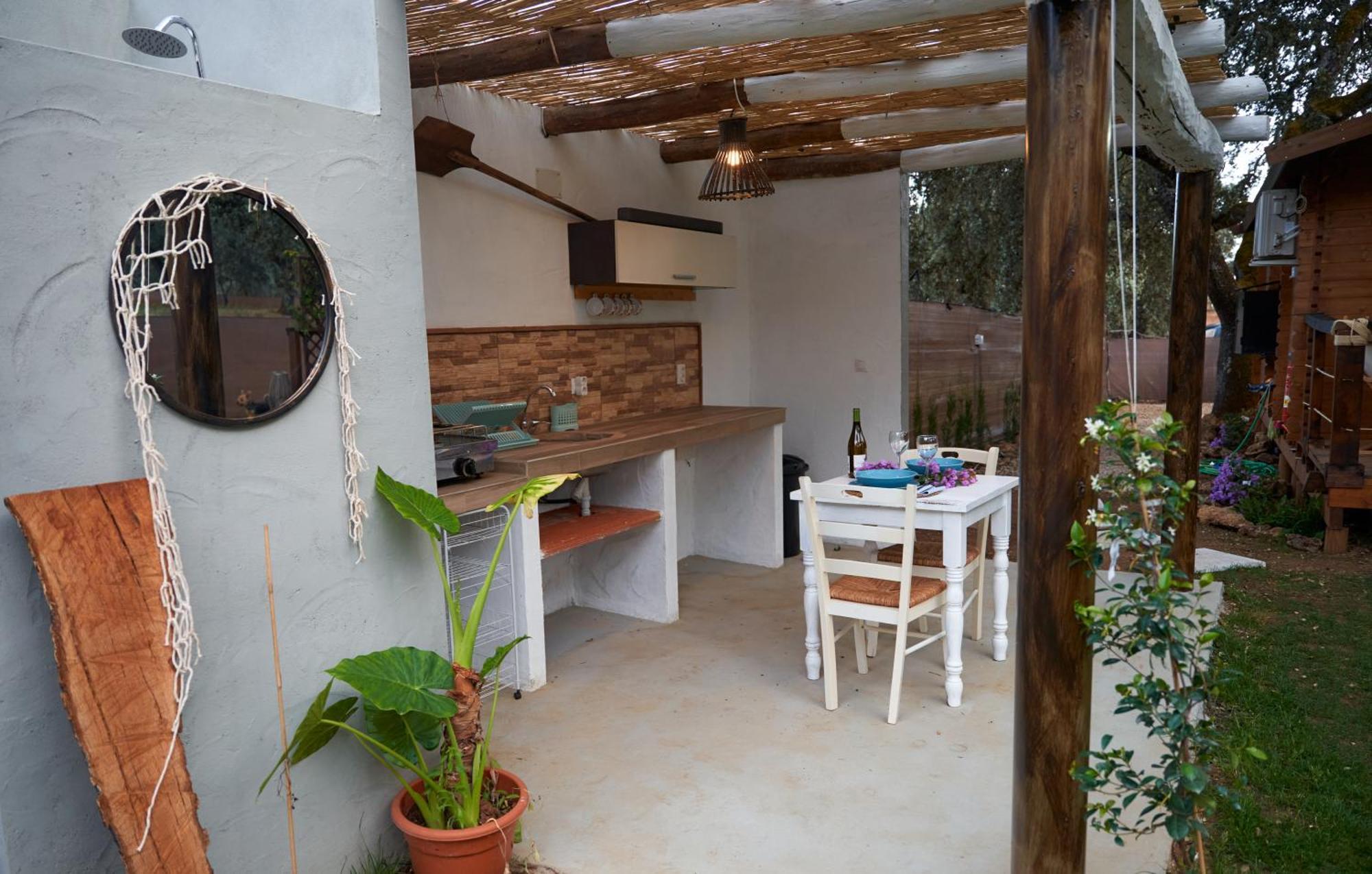 Cabana Rural El Arbol Near Setenil - Ronda Con Piscina Exterior photo